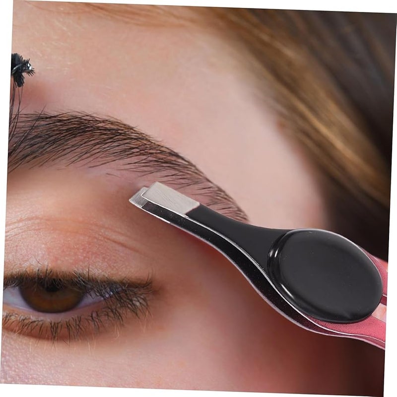 Stainless Steel Eyebrow Tweezers And Hair Scissors 5pcs Set For Precise Grooming - Image 5
